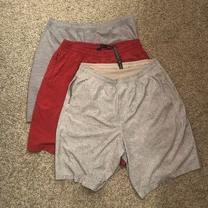 3 pairs of Lululemon Pace Breaker Shorts -9 inch